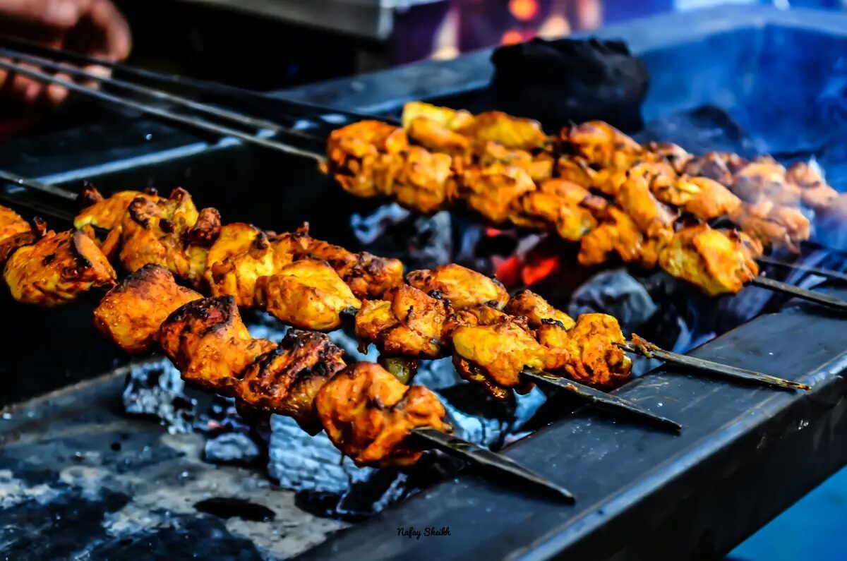 Charcoal grill at Jahangir Balti & BBQ